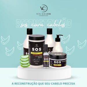 SOS kit recostrutor para cabelos danificados